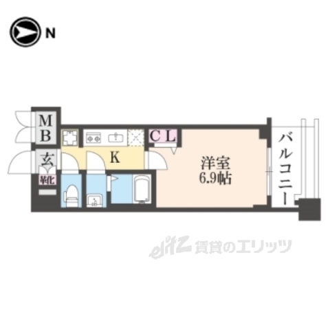 プレサンス京都東寺の間取り写真