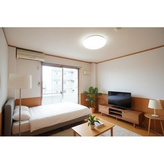 問屋ステーションビルの居間写真