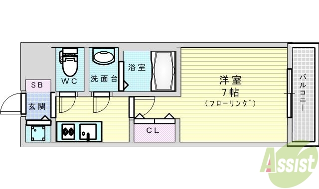 La Douceur新大阪の間取り写真