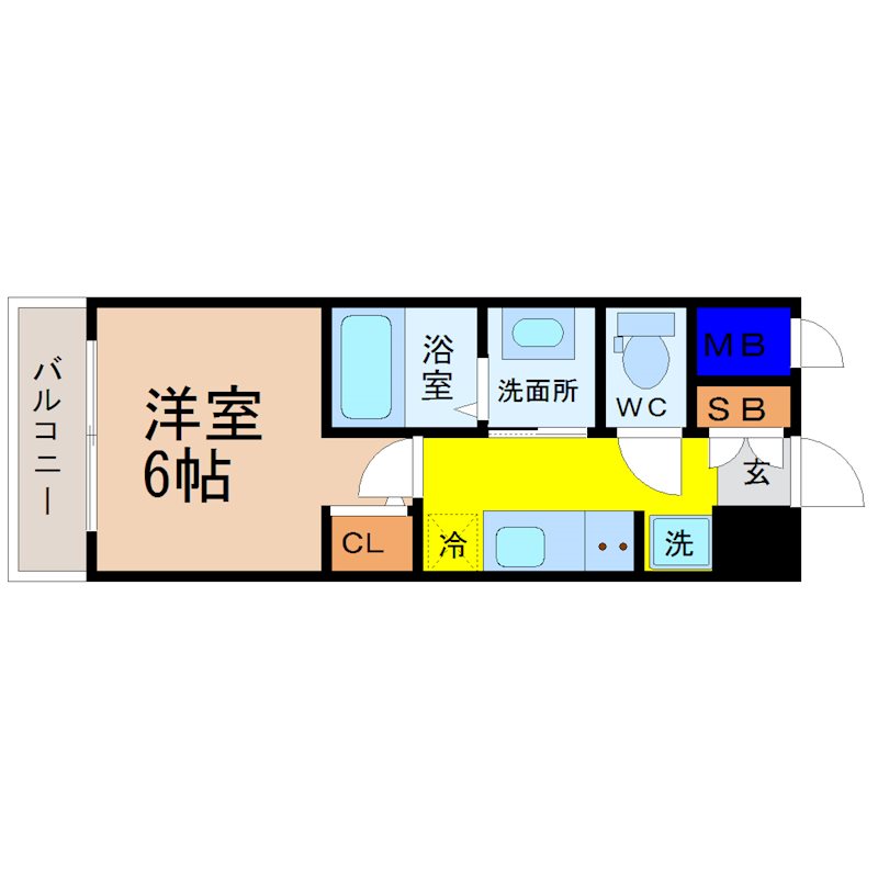 エステムコート名古屋新栄アクシスの間取り写真