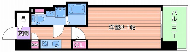 ＪＲ大阪環状線 京橋駅 徒歩15分 15階建 築19年の間取り写真