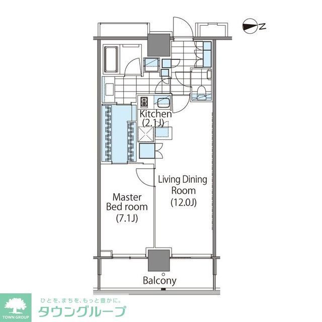 コンフォリア新宿イーストサイドタワーの間取り写真