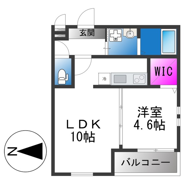 近鉄南大阪線 今川駅 徒歩10分 3階建 新築の間取り写真