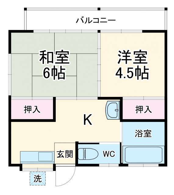 コーポ ASOの間取り写真