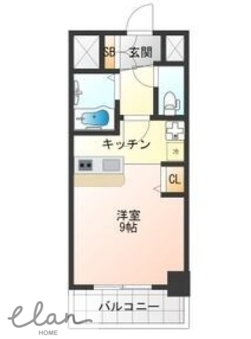 地下鉄長堀鶴見緑地線 蒲生四丁目駅 徒歩3分 7階建 築19年の間取り写真