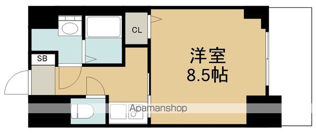 地下鉄名城線 平安通駅 徒歩4分 12階建 築6年の間取り写真