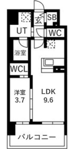 ソルテラスUMEDA NORTHの間取り写真
