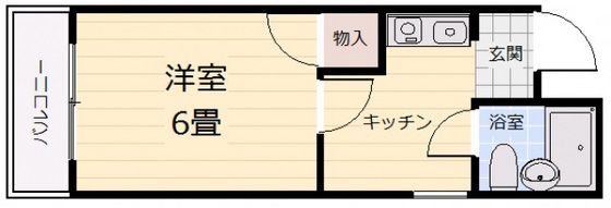 ピーシングK2の間取り写真