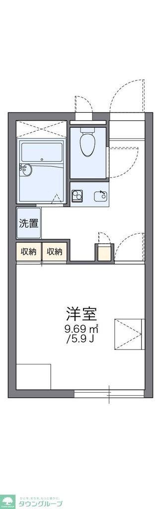 レオパレスエクセル新河岸の間取り写真