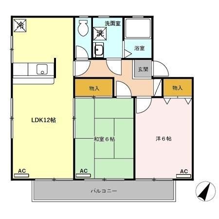 パークハイツ五番町 Iの間取り写真