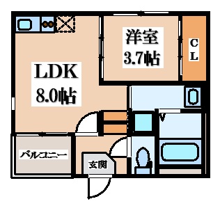 ハーモニーテラス花園東町の間取り写真