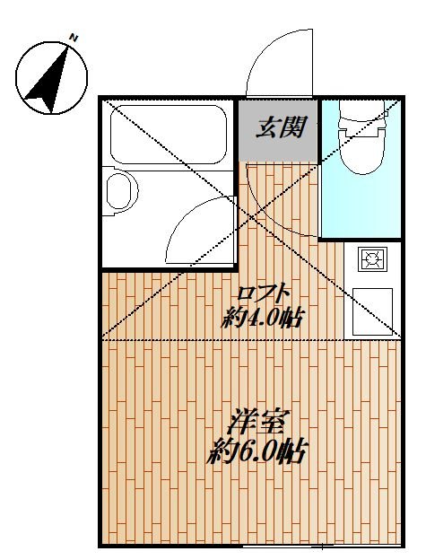 京急本線 京急川崎駅 徒歩3分 2階建 築12年の間取り写真