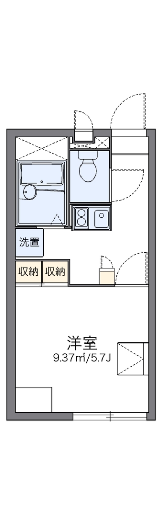 レオパレス道意1号の間取り写真