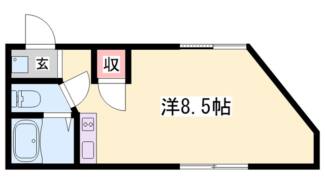 ベルフラワー岡町の間取り写真