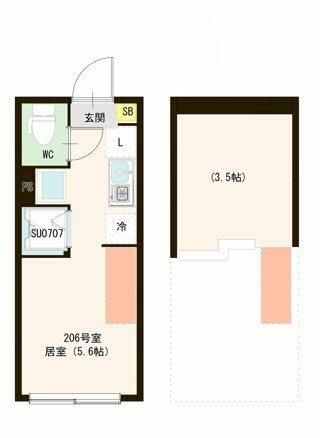 都営浅草線 西馬込駅 徒歩10分 2階建 築1年の間取り写真
