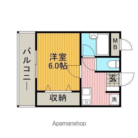 サンパティークの間取り写真