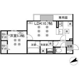 北九州モノレール 片野駅 徒歩15分 3階建 築1年の間取り写真