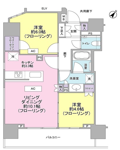 ブランズ日本橋浜町公園の間取り写真