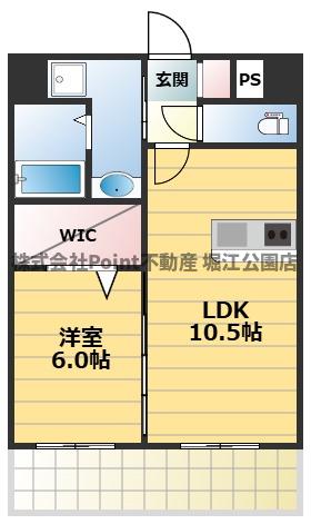 地下鉄御堂筋線 天王寺駅 徒歩2分 7階建 築12年の間取り写真