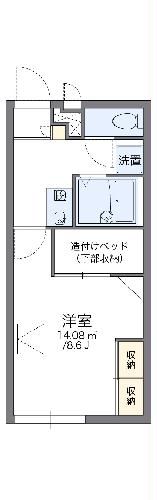 レオパレス草薙駅前東館の間取り写真