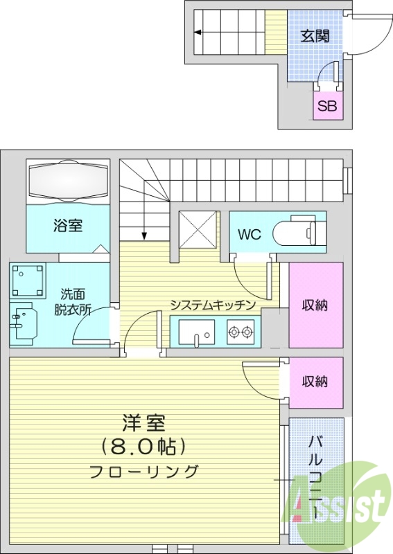 CASA明月の間取り写真