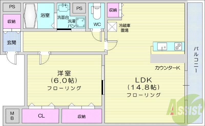 リヴィエールの間取り写真
