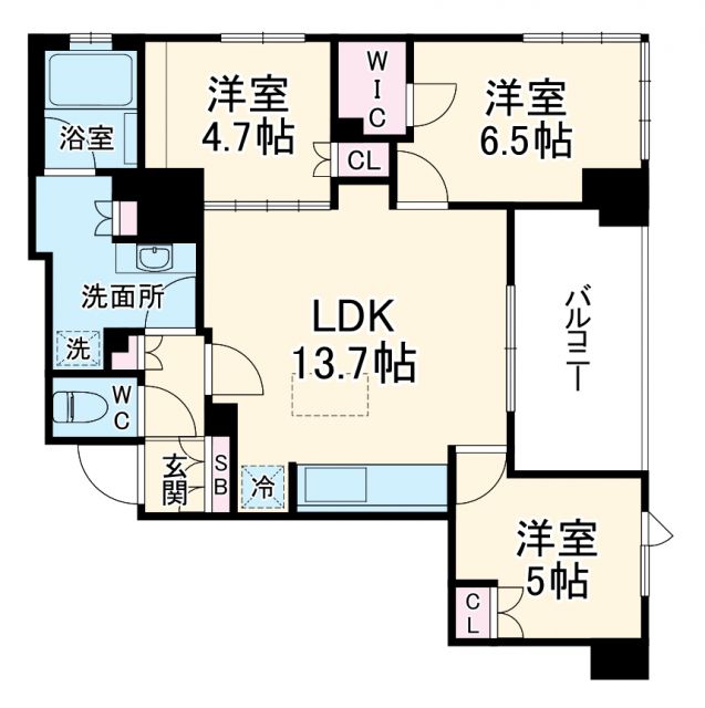 プラウド中央林間の間取り写真