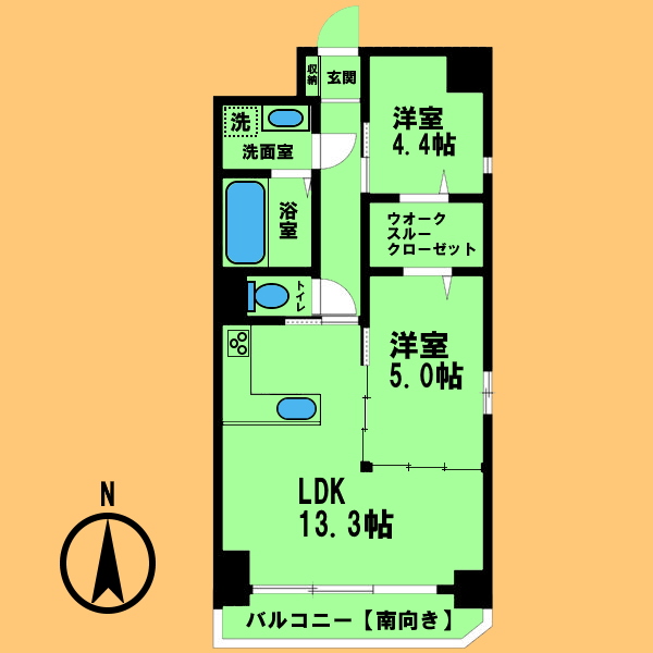 オーベル城西の間取り写真