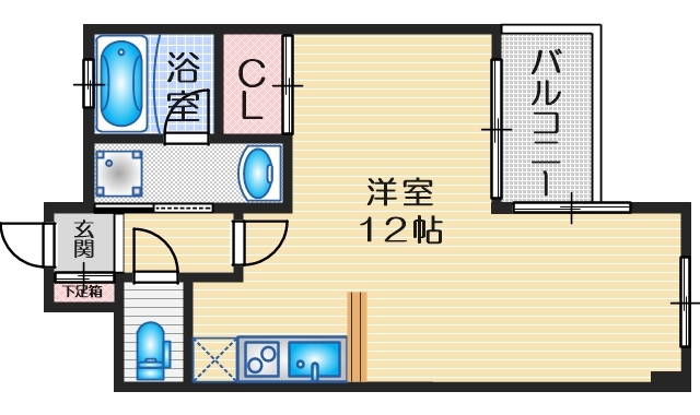 ハイムタケダT-9の間取り写真