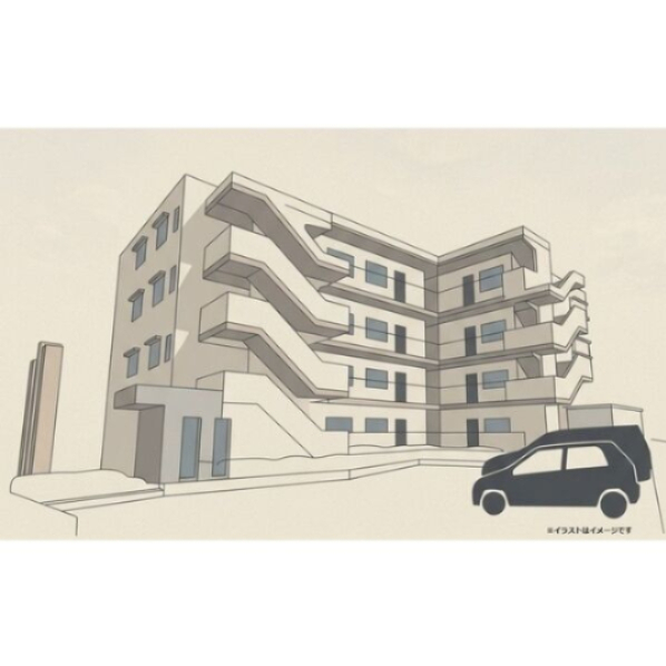 建物外観　大規模リニューアル工事中（外壁）