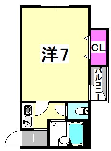 メゾネート大物IIの間取り写真