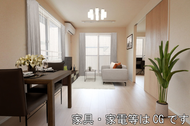 居室・リビング　ＬＤＫ（家具・家電等はＣＧです）