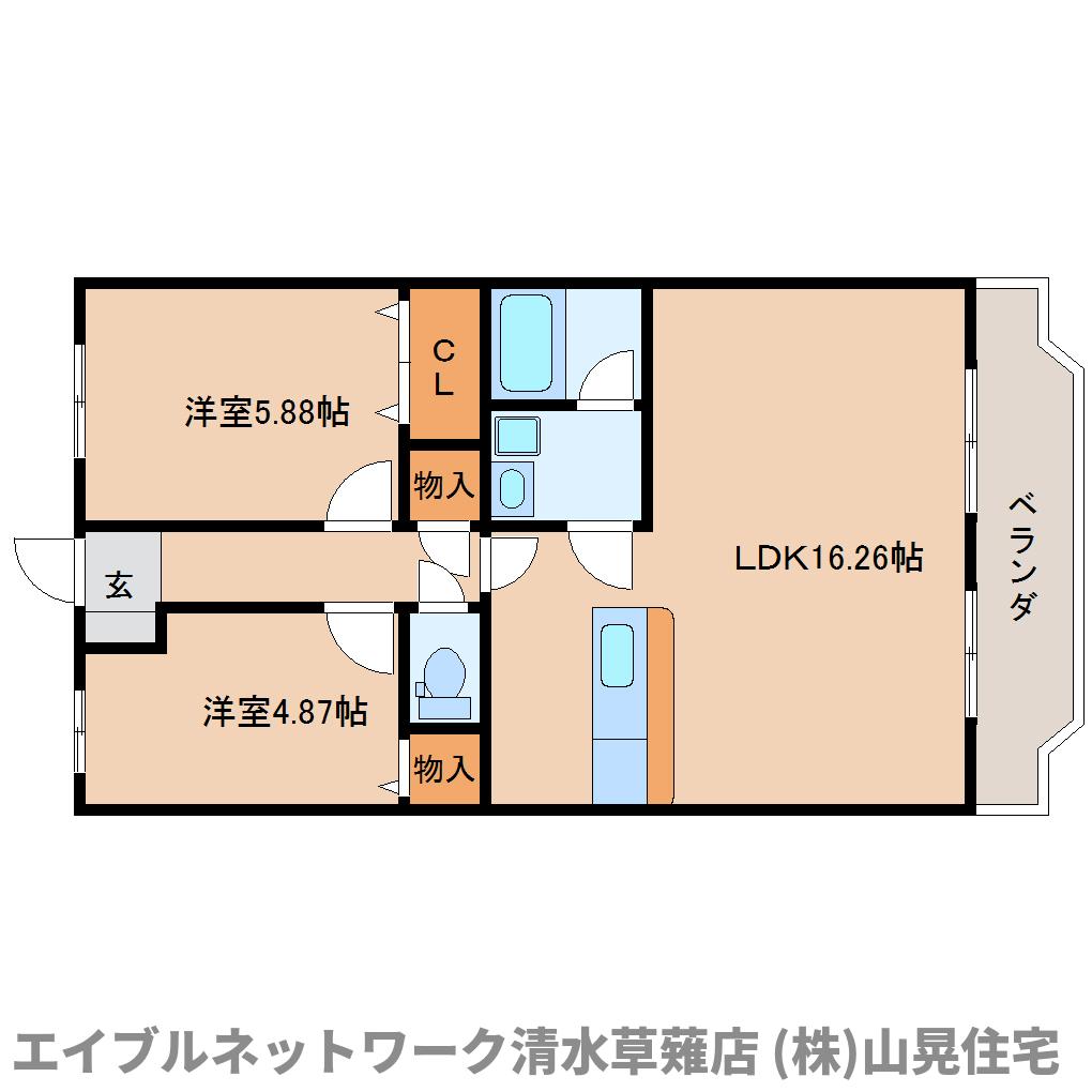 グランディールKの間取り写真