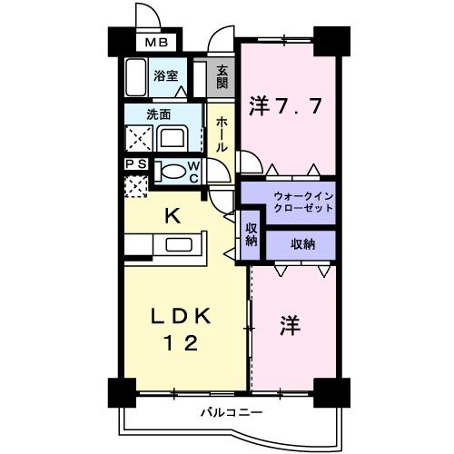ラフレシールAの間取り写真