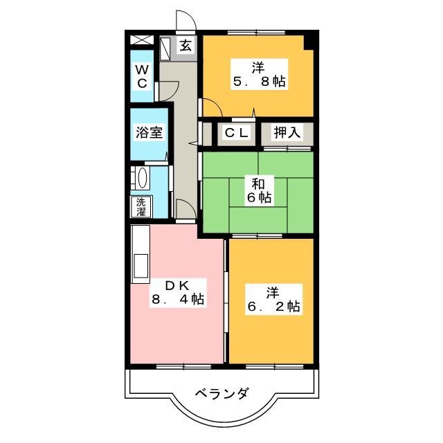 パークハイツ高橋の間取り