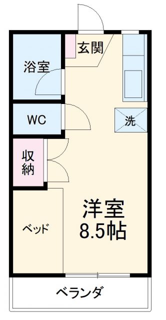 アネックス中川Ｃの間取り