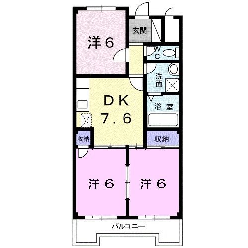 スカイハイツの間取り