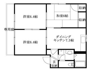 エスポワールＣ棟の間取り