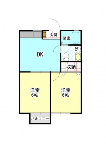 高山市石浦町のアパートの間取り