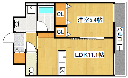 ダイレエヌの間取り写真