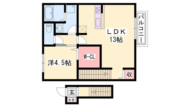 エスポワール北原の間取り