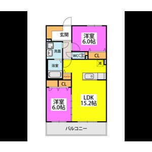 カーサ藤ヶ坂の間取り