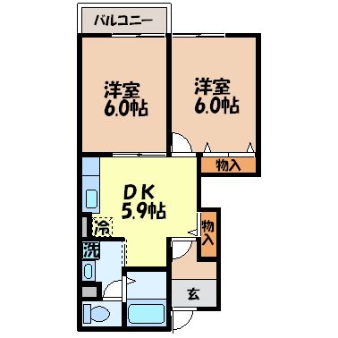 【ＡＮＮＥＸ３１－III（小川町）の間取り】