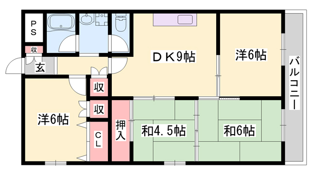 リバティ勝原の間取り