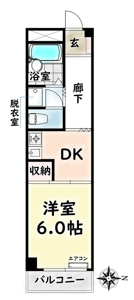 名古屋市南区外山のマンションの間取り