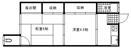 双葉荘Ａの間取り