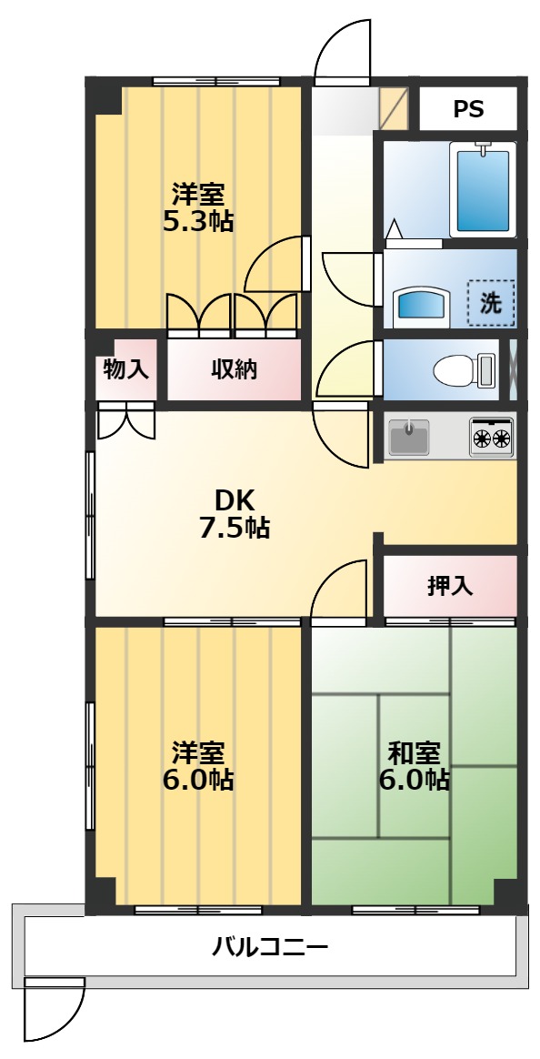 【サンシャインヒルの間取り】