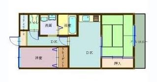 【東近江市佐野町のマンションの間取り】