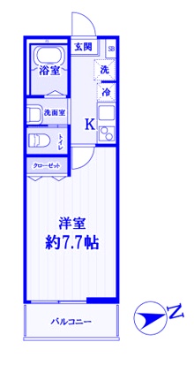 さいたま市西区西大宮のアパートの間取り