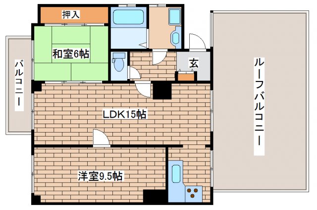 神戸市東灘区住吉東町のマンションの間取り